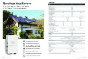Inversor trifásico Deye híbrido 30kW