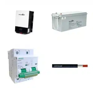 Kit de Respaldo GreenPoint: Inversor 2kW + Batería Litio 100Ah 25.6V