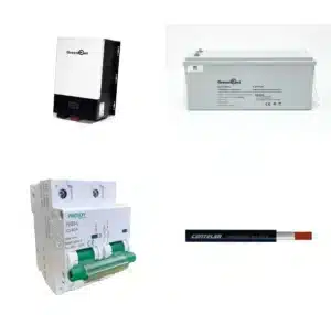 Kit de Respaldo GreenPoint: Inversor 1.5kW + Batería Litio 120Ah 25.6V