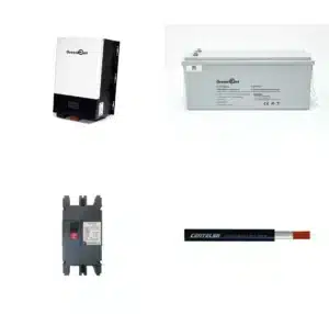 Kit de Respaldo GreenPoint: Inversor 3kW + Batería Litio 120Ah 25.6V