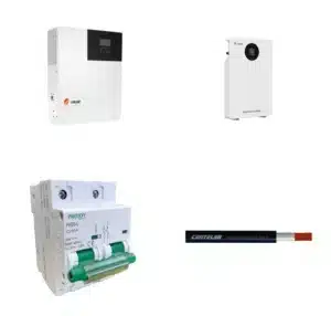 Kit de Respaldo SRNE: Inversor 3.5kW + Batería Litio 100Ah 51.2V