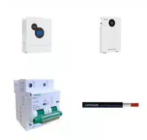 Kit de Respaldo SRNE: Inversor 5kW + Batería Litio 200Ah 51.2V