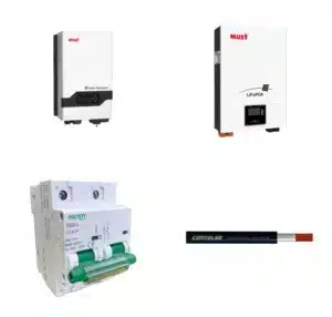 Kit de Respaldo MUST: Inversor 6kW + Batería Litio 100Ah 48V