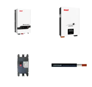 Kit de Respaldo MUST: Inversor 8kW + Batería Litio 100Ah 48V