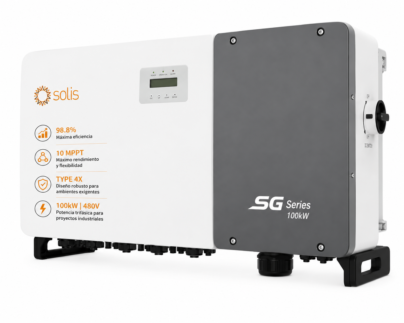 Inversor Solis Trifásico On-Grid 100kW 480V