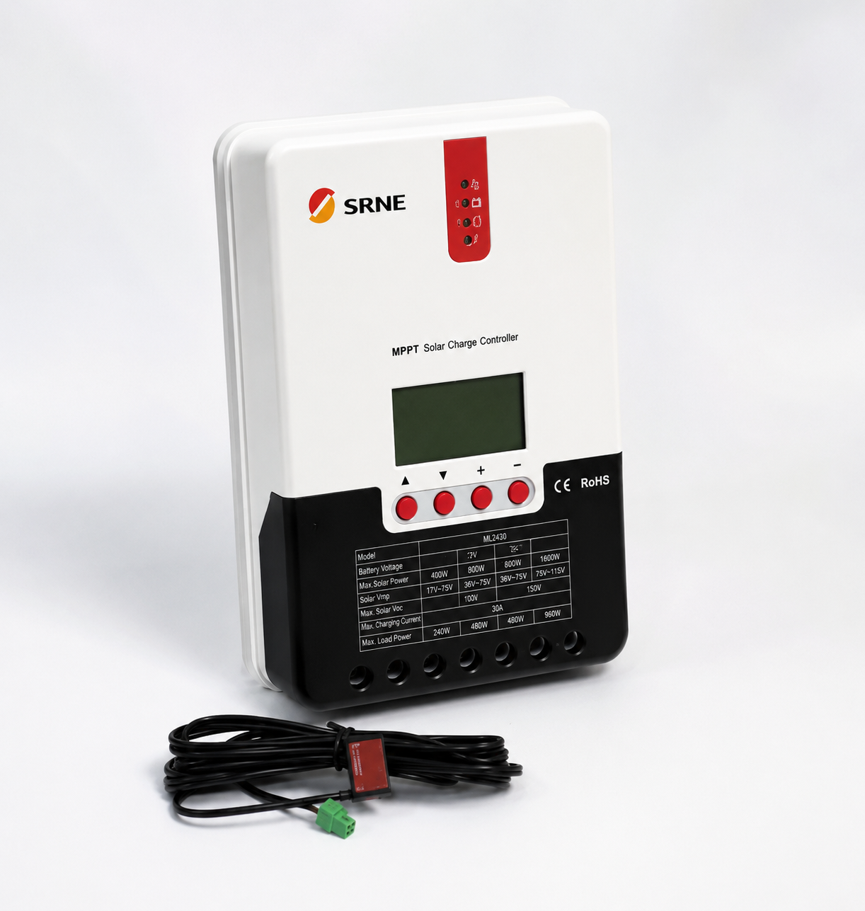 Controlador Regulador de Carga MPPT de 30A SRNE