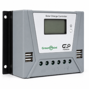 Controlador Solar PWM 40A GreenPoint Gris