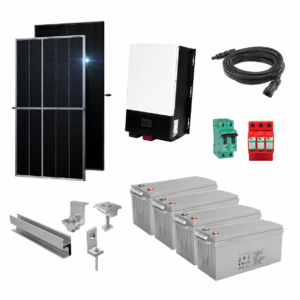 Kit Solar Aislado de 2800Wh/día y 1,5kW de Potencia Pico con Baterías de Gel