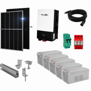 Kit Solar Aislado de 3700Wh/día y 1,5kW de Potencia Pico con Baterías de Gel