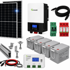 Kit Solar Aislado de 900Wh/día y 1,5kW de Potencia Pico con Baterías de Gel
