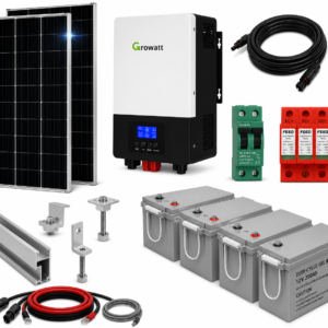 Kit Solar Aislado de 9350Wh/día y 13kW de Potencia Pico con Baterías de Gel