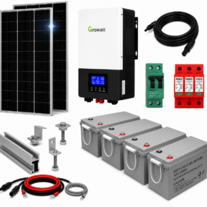 Kit Solar Aislado de 9350Wh/día y 6,5kW de Potencia Pico con Baterías de Gel
