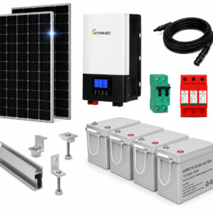 Kit Solar Aislado de 7450Wh/día y 4kW de Potencia Pico con Baterías de Gel