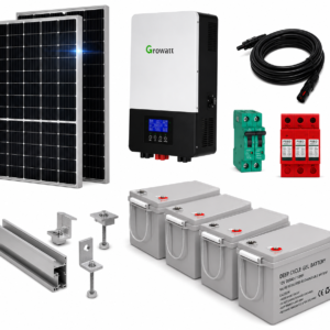 Kit Solar Aislado de 7450Wh/día y 3kW de Potencia Pico con Baterías de Gel