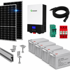 Kit Solar Aislado de 6700Wh/día y 6kW de Potencia Pico con Baterías de Gel