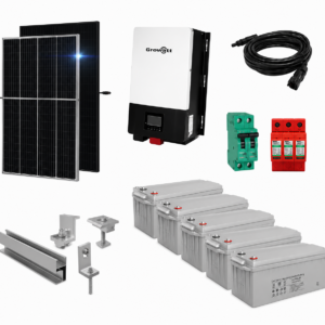 Kit Solar Aislado de 3700Wh/día y 2kW de Potencia Pico con Baterías de Gel