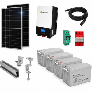 Kit Solar Aislado de 4650Wh/día y 6kW de Potencia Pico con Baterías de Gel