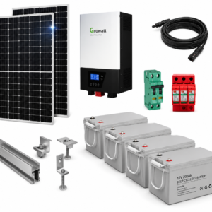 Kit Solar Aislado de 4650Wh/día y 4kW de Potencia Pico con Baterías de Gel