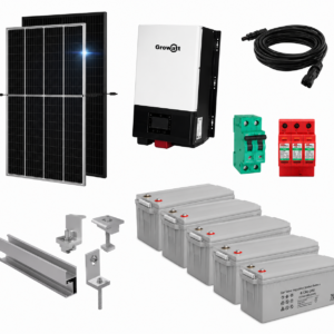 Kit Solar Aislado de 3700Wh/día y 3kW de Potencia Pico con Baterías de Gel