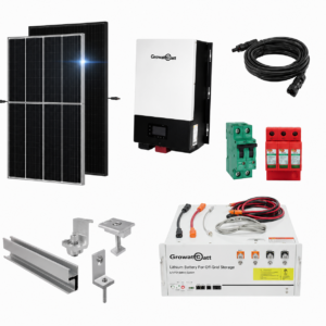 Kit Solar Aislado de 3600Wh/día y 1,5kW de Potencia Pico con Baterías de Litio