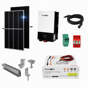 Kit Solar Aislado de 3000Wh/día y 3kW de Potencia Pico con Baterías de Litio