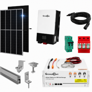 Kit Solar Aislado de 4500Wh/día y 1,5kW de Potencia Pico con Baterías de Litio