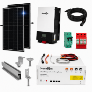 Kit Solar Aislado de 2250Wh/día y 2kW de Potencia Pico con Baterías de Litio