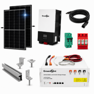 Kit Solar Aislado de 2250Wh/día y 1,5kW de Potencia Pico con Baterías de Litio