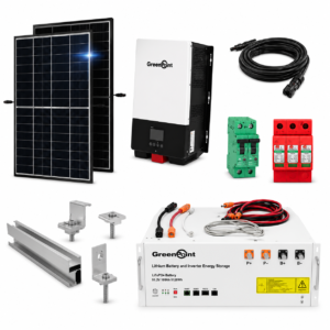 Kit Solar Aislado de 1800Wh/día y 3kW de Potencia Pico con Baterías de Litio