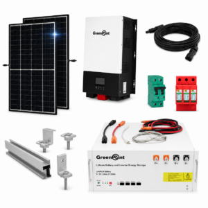 Kit Solar Aislado de 1800Wh/día y 2kW de Potencia Pico con Baterías de Litio