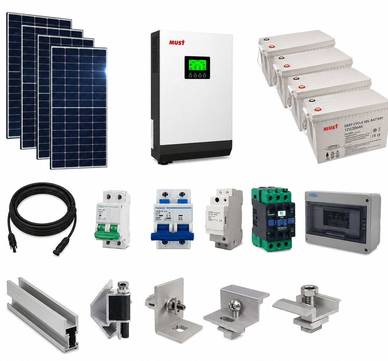 Kit Solar Aislado para licitaciones