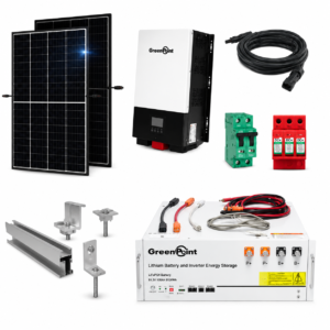 Kit Solar Aislado de 1500Wh/día y 2kW de Potencia Pico con Baterías de Litio