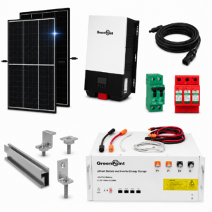Kit Solar Aislado de 2250Wh/día y 3kW de Potencia Pico con Baterías de Litio