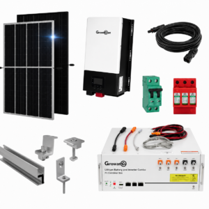 Kit Solar Aislado de 4500Wh/día y 2kW de Potencia Pico con Baterías de Litio