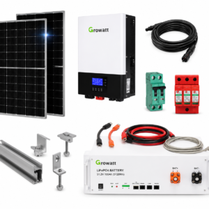 Kit Solar Aislado de 6000Wh/día y 4kW de Potencia Pico con Baterías de Litio