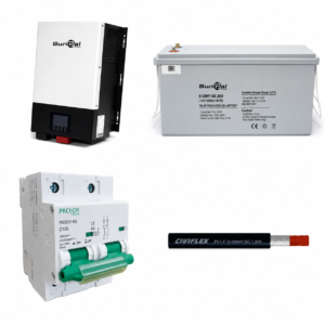 Kit de Respaldo GreenPoint: Inversor 2kW + Batería Litio 120Ah 25.6V