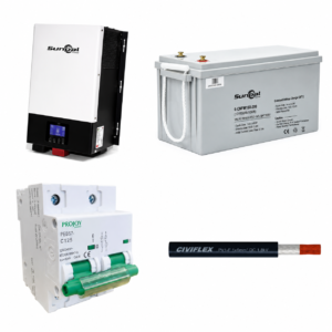 Kit de Respaldo GreenPoint: Inversor 1.5kW + Batería Litio 150Ah 25.6V