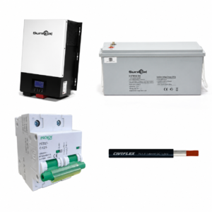 Kit de Respaldo GreenPoint: Inversor 1.5kW + Batería Litio 120Ah 25.6V