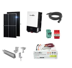 Kit Solar Aislado de 2250Wh/día y 3kW de Potencia Pico con Baterías de Litio