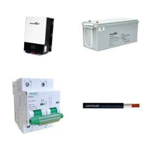 Kit de Respaldo GreenPoint: Inversor 2kW + Batería Litio 150Ah 25.6V