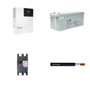 Kit de Respaldo: Inversor SRNE 3kW + Batería Litio GreenPoint 100Ah 24V